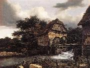 Two Water Mills an Open Sluice